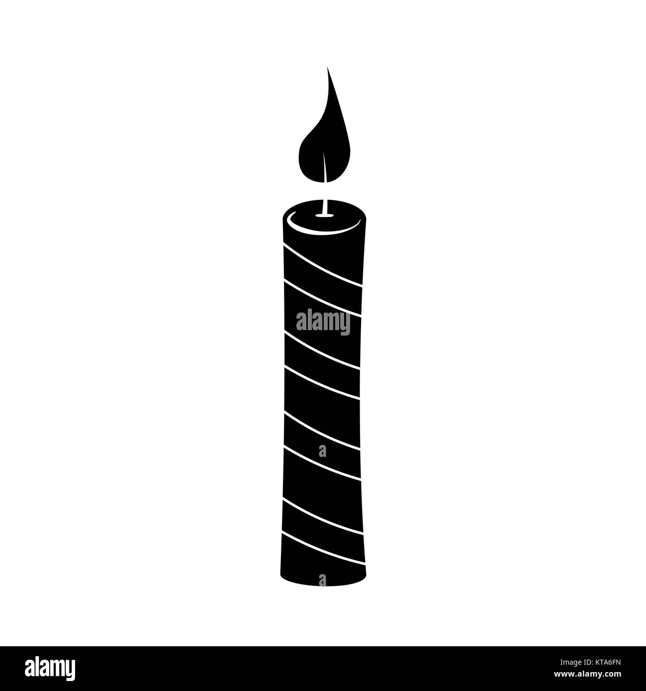 Candle silhouette Black and White Stock Photos & Images - Alamy