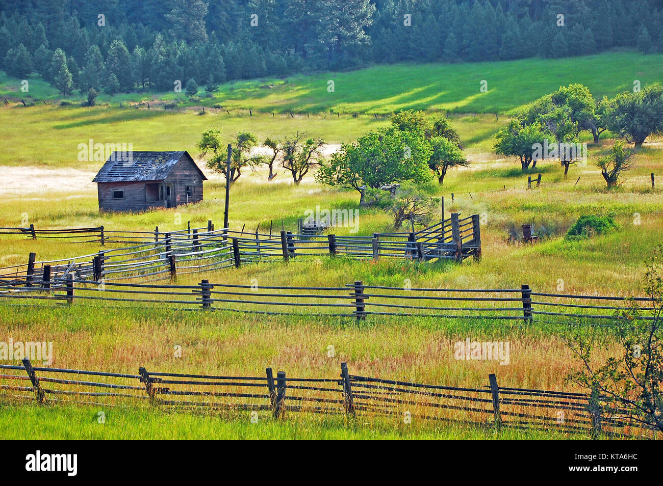 Old wooden shed on farm Stock Photo - Alamy