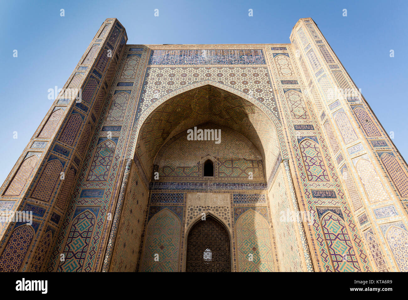The Bibi Khanym Mosque, Samarkand, Uzbekistan Stock Photo