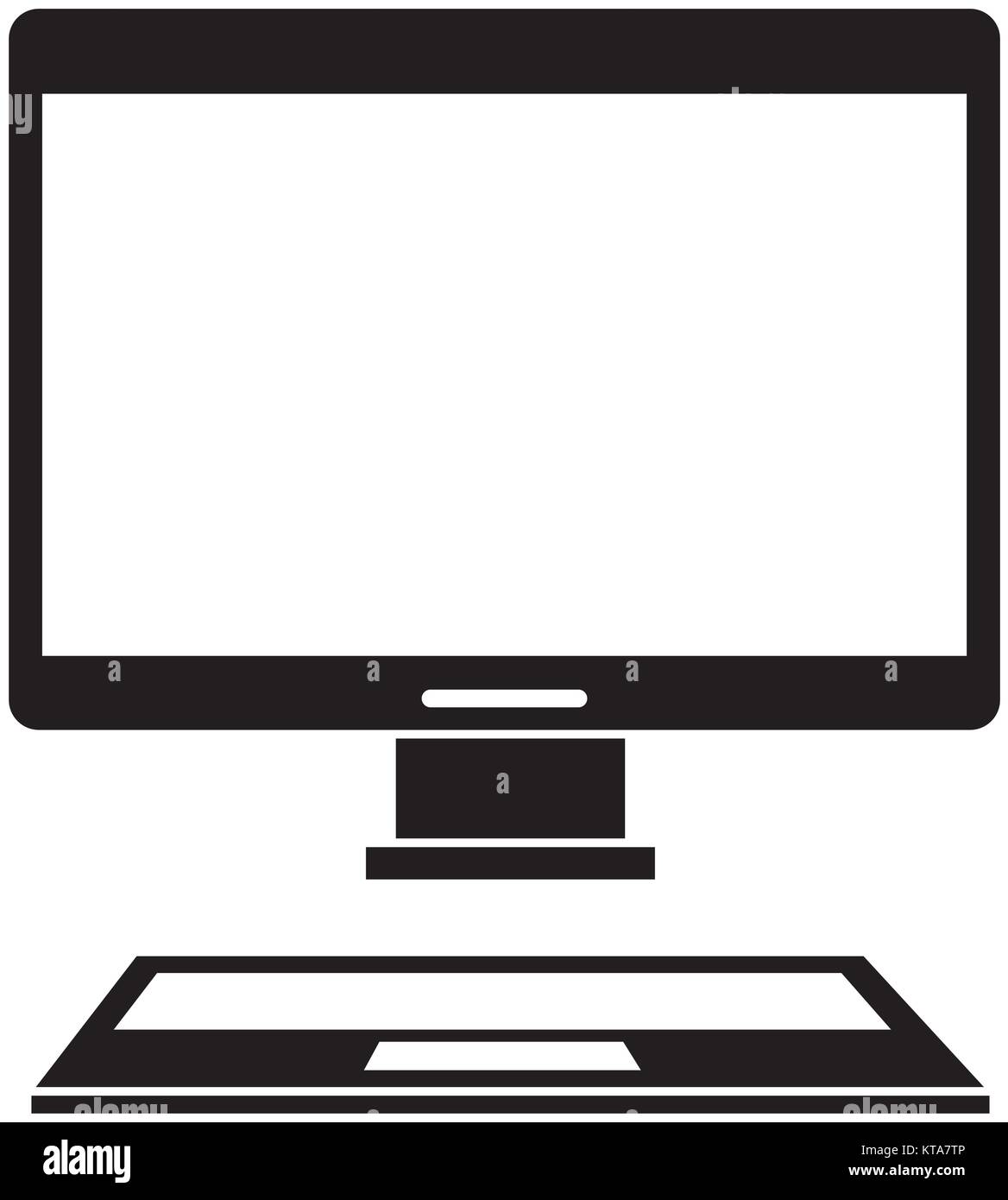 desktop computer isolated icon vector illustration design Stock Vector ...