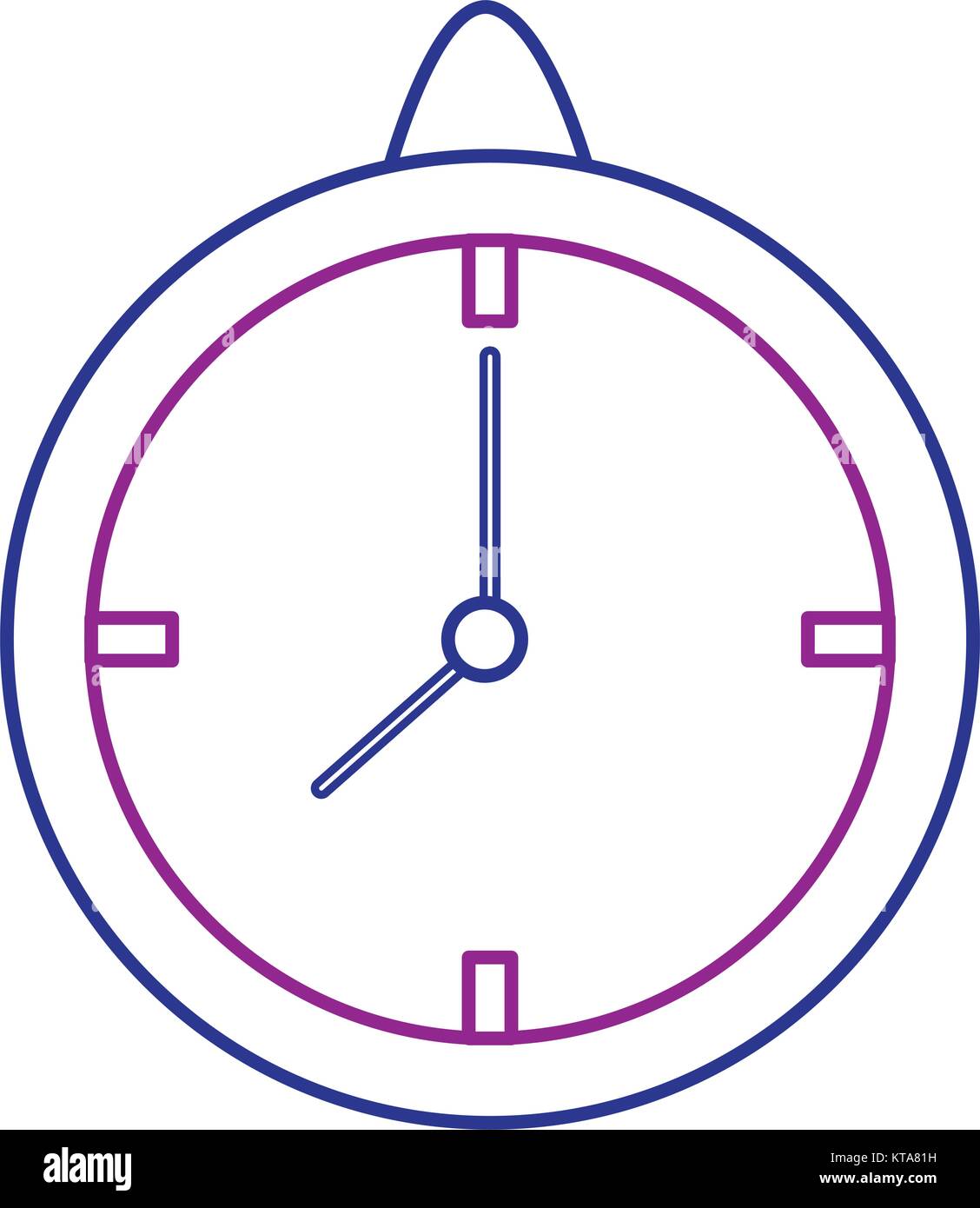 time clock isolated icon vector illustration design Stock Vector Image ...