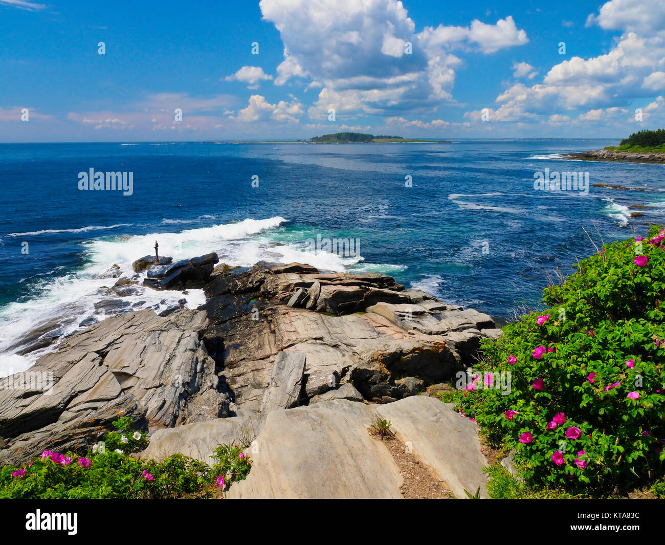 Two Lights State Park, Cape Elizabeth, Maine, USA Stock Photo Alamy