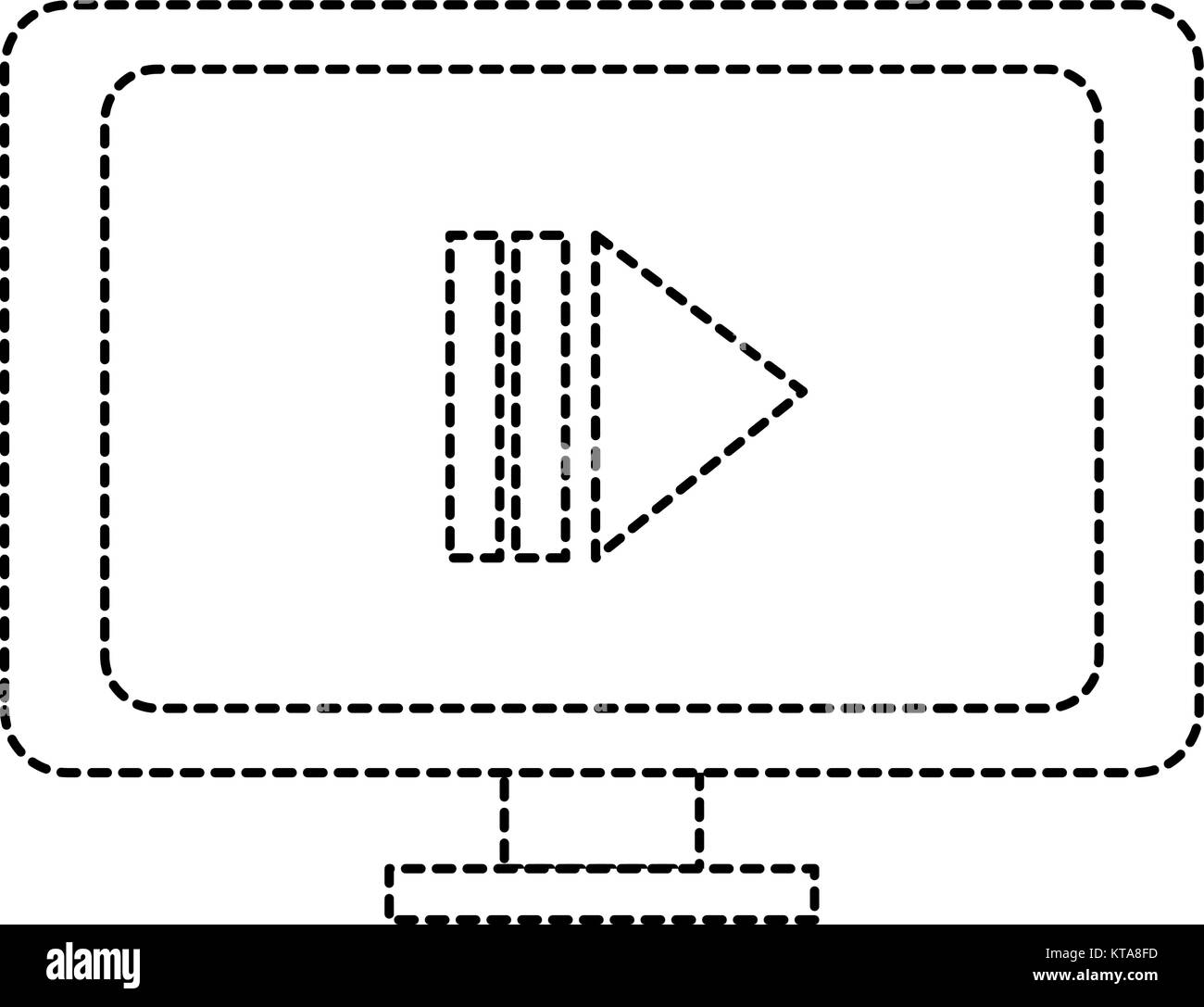 computer display isolated icon Stock Vector Image & Art - Alamy