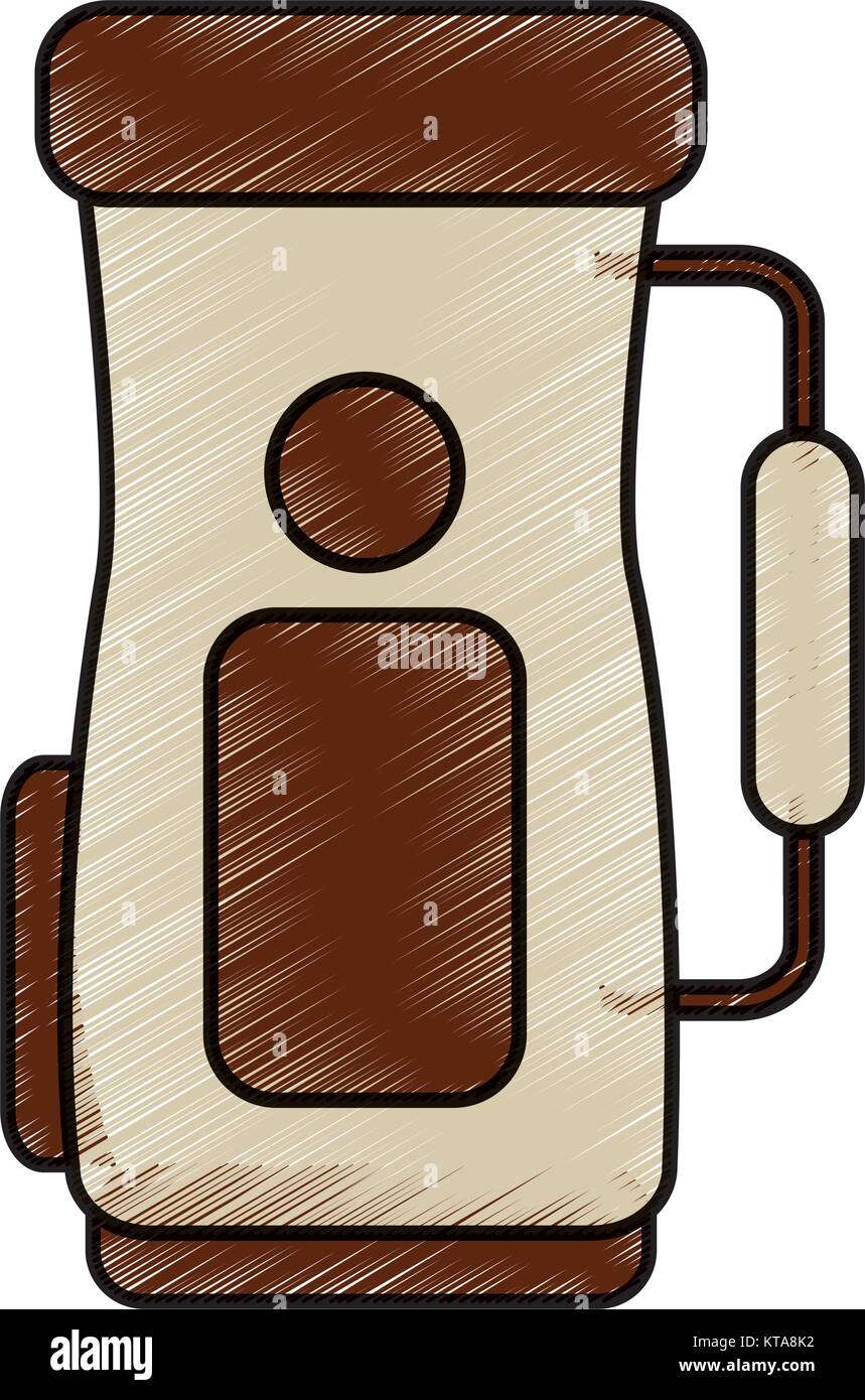 golf bag handle accessory equipment icon vector illustration Stock