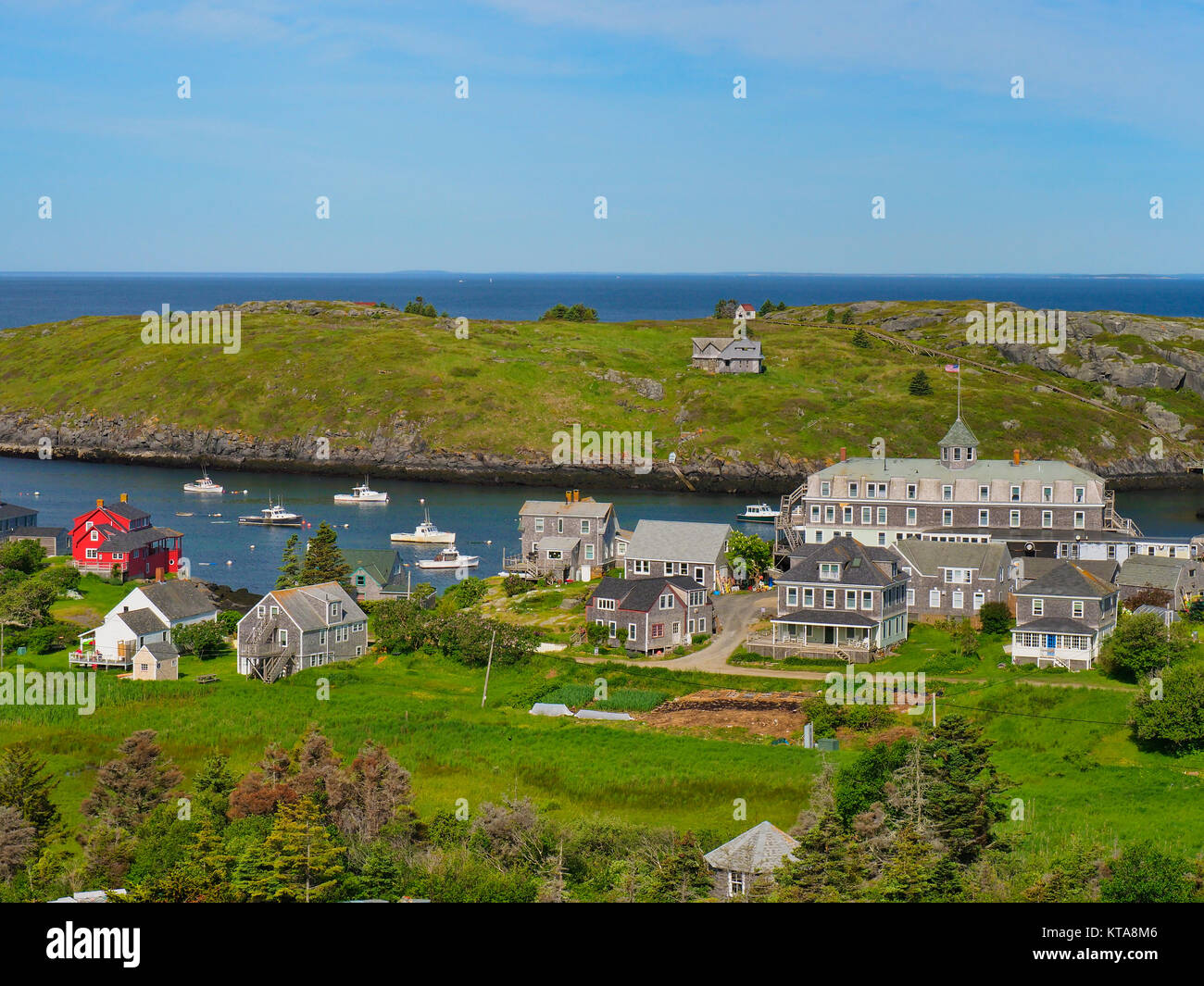 The Island Inn, Monhegan, Monhegan Island, Maine, USA Stock Photo Alamy