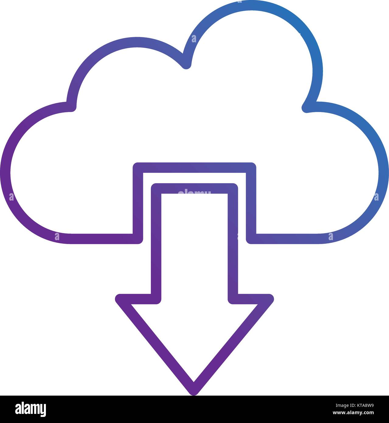 cloud computing with arrow download Stock Vector Image & Art - Alamy