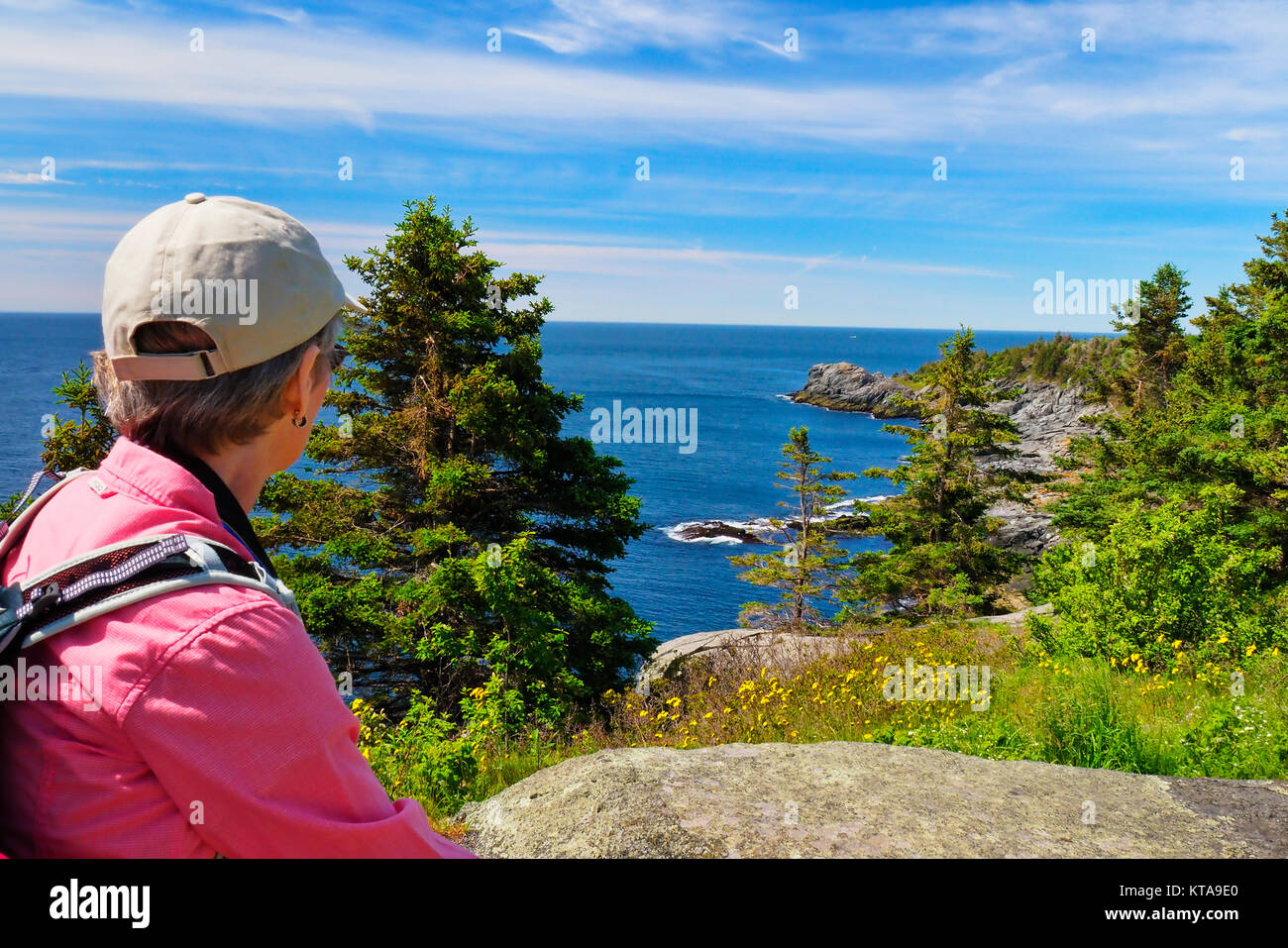 Whitehead, Whitehead Trail, Monhegan Island, Maine, USA Stock Photo Alamy