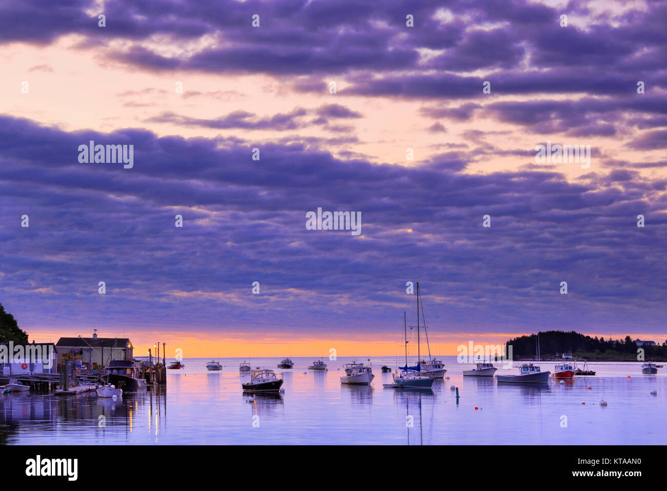 Harbor, Tenants Harbor, Maine, USA Stock Photo Alamy