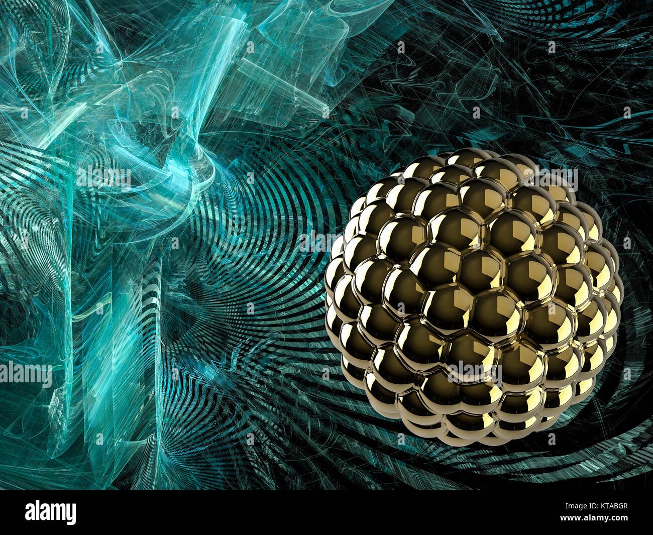 Nanoparticle, computer illustration Stock Photo