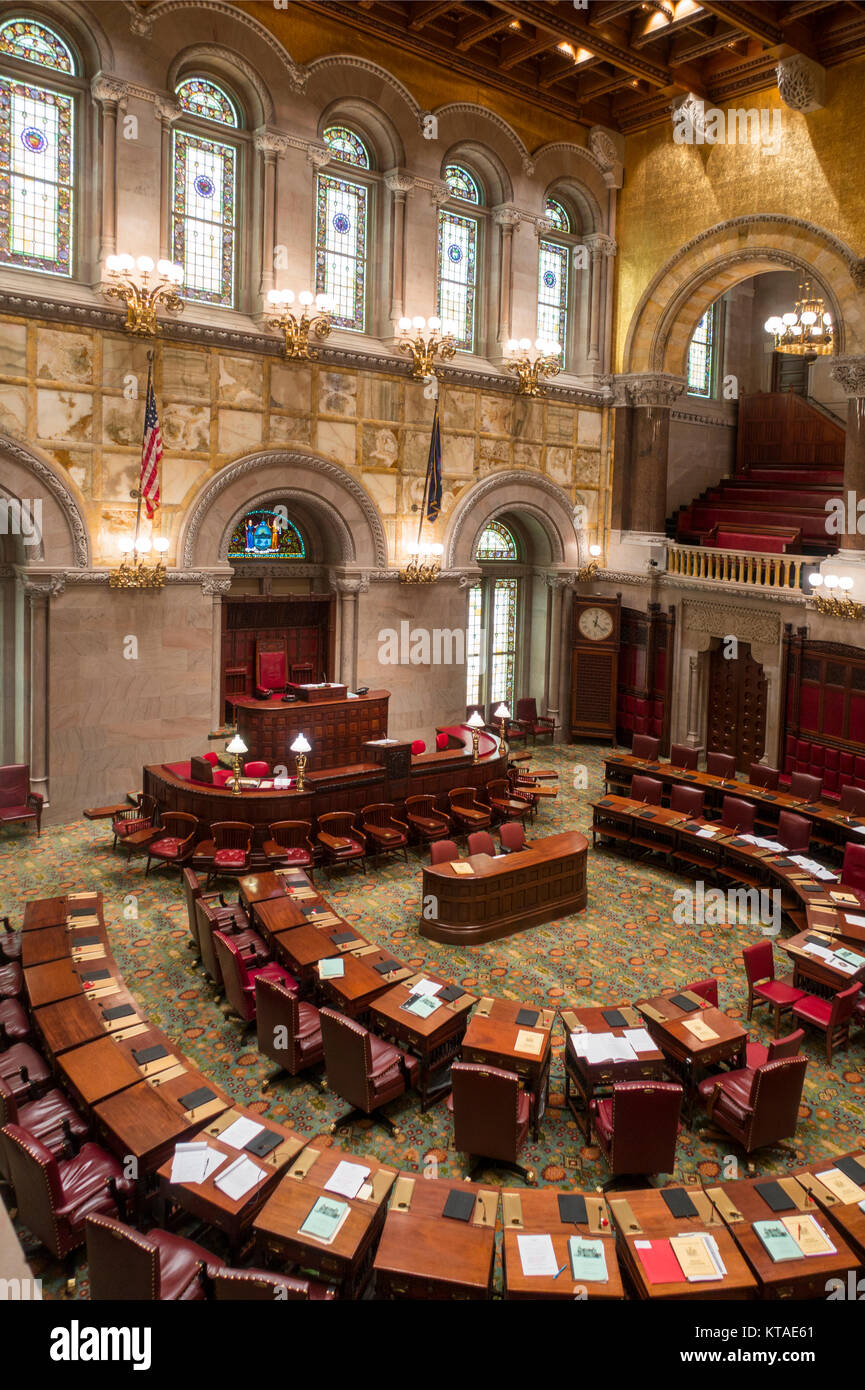 Albany New York state capital building Stock Photo