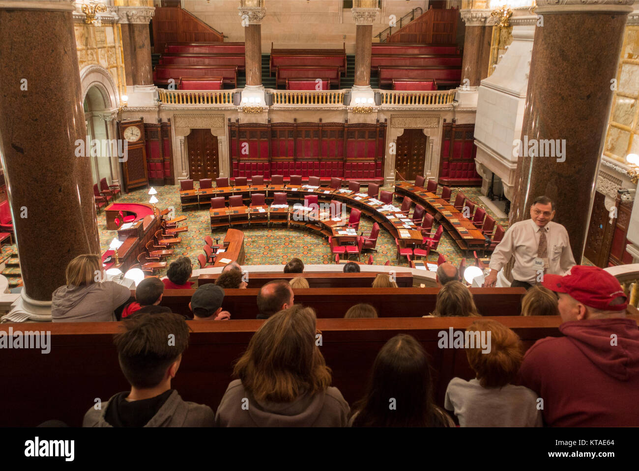 Albany New York state capital building Stock Photo