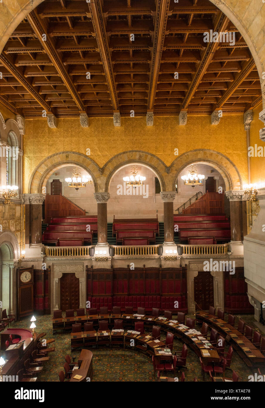 Albany New York state capital building Stock Photo