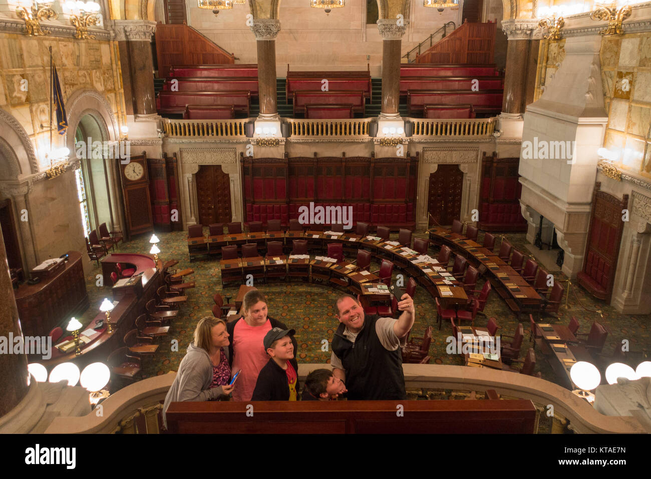 Albany New York state capital building Stock Photo