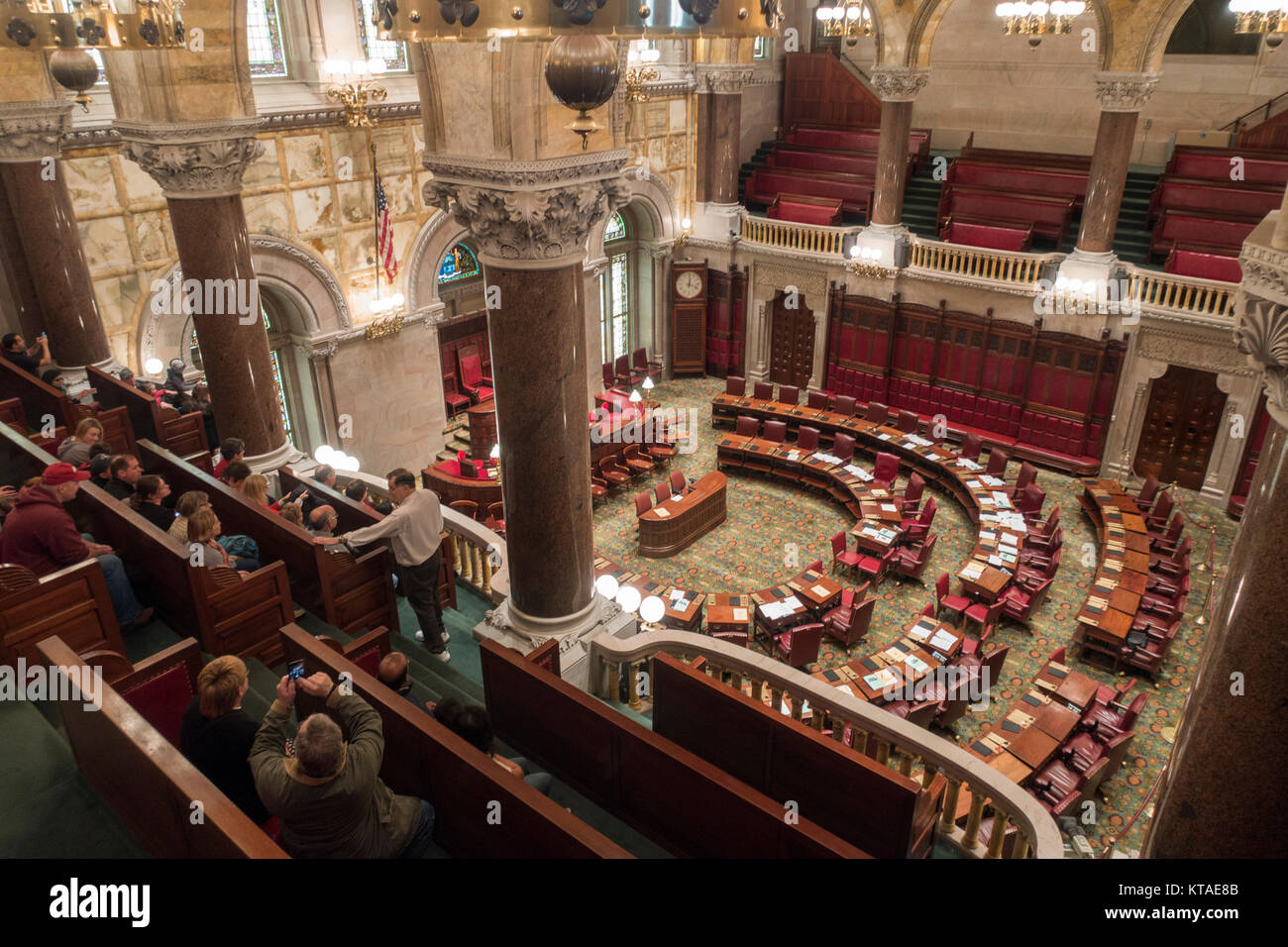 Albany New York state capital building Stock Photo