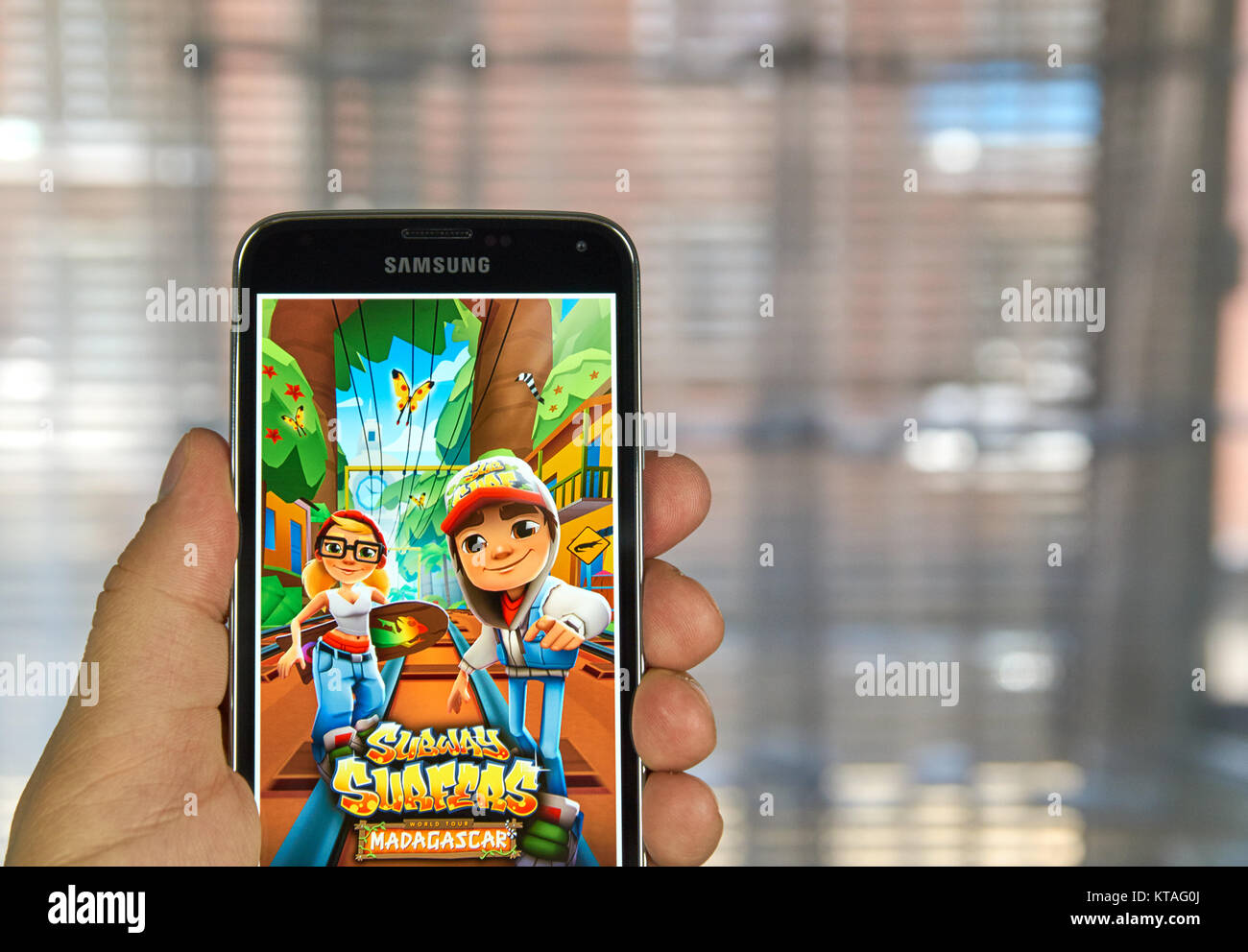 Ryazan, Russia - May 03, 2018: Subway Surfers mobile app on the display of  tablet PC Stock Photo - Alamy