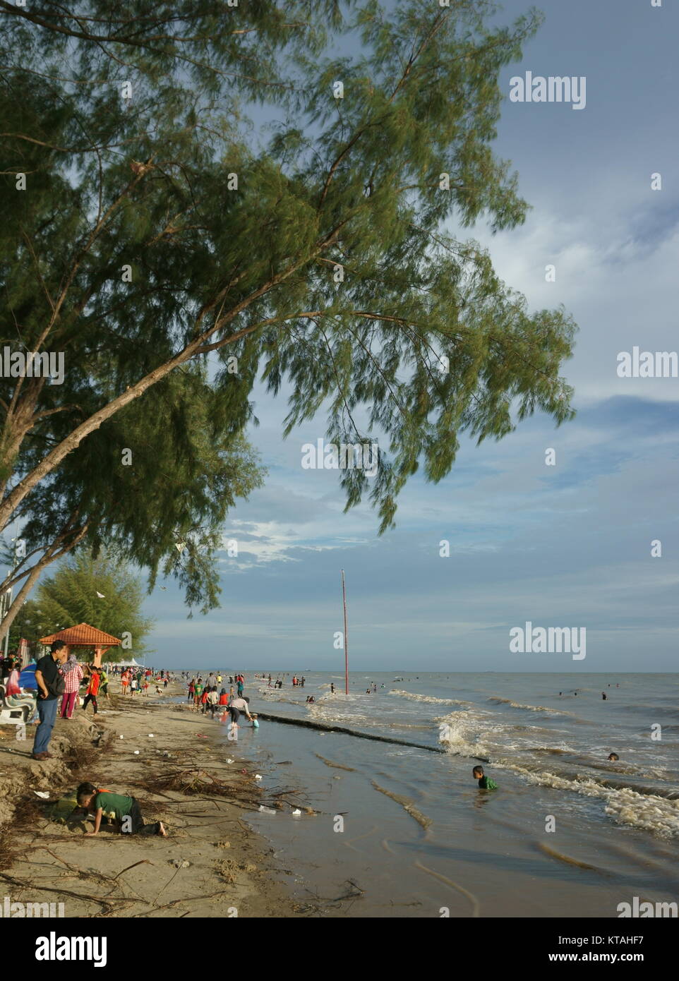 Tanjung Sepat beach in Selangor , Malaysia Stock Photo