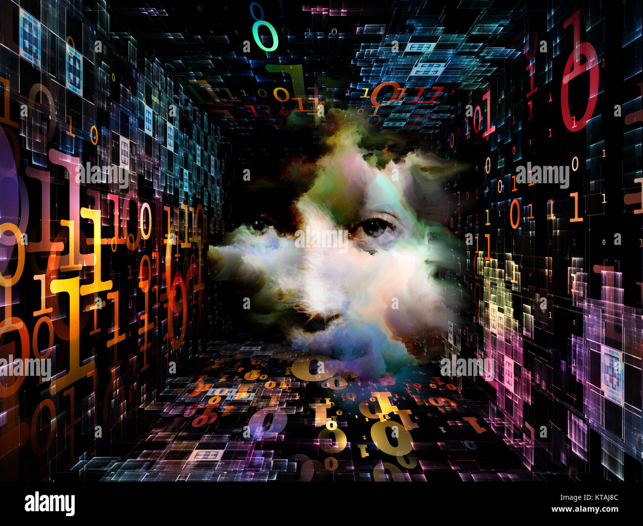 Tunnel of Digits Stock Photo - Alamy