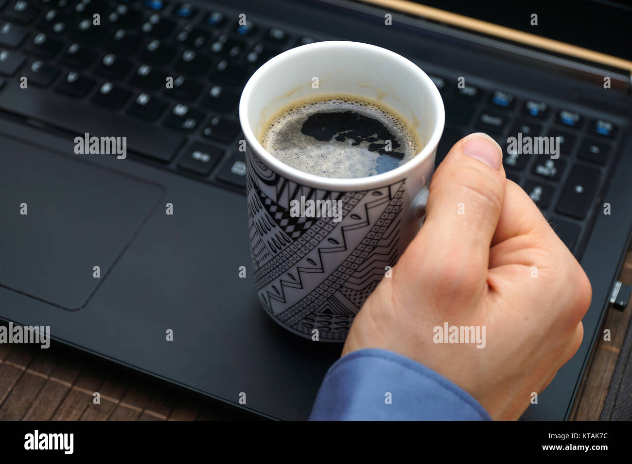 coffee break at work for relaxation from business Stock Photo Alamy
