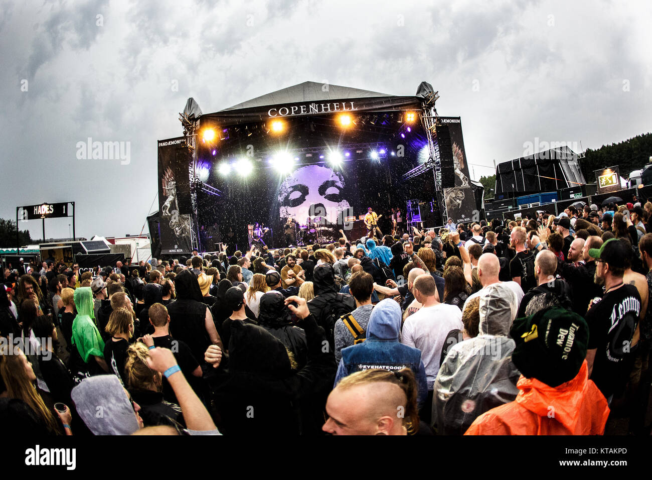 Enthusiastic Heavy Metal Fans Go Crazy At The Scandinavian Heavy.