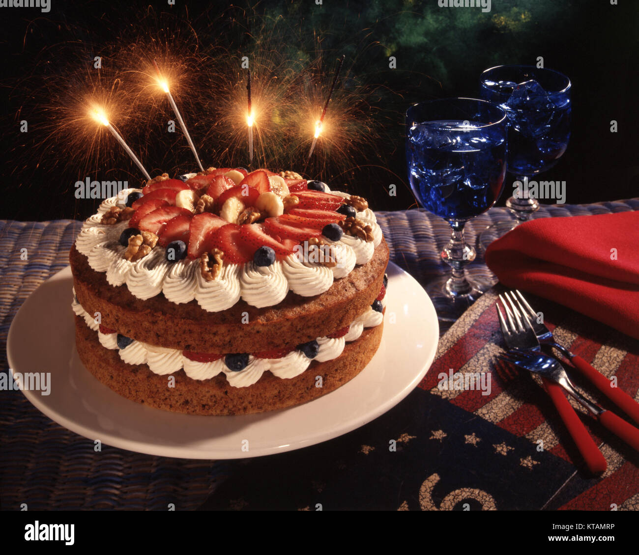 4th of July cake Stock Photo