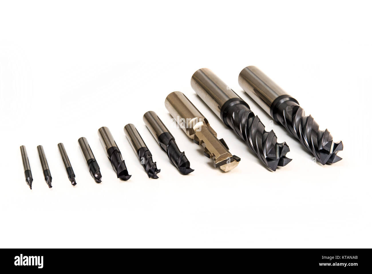 Drill Bits Set Industrial Tools Stock Photo Alamy
