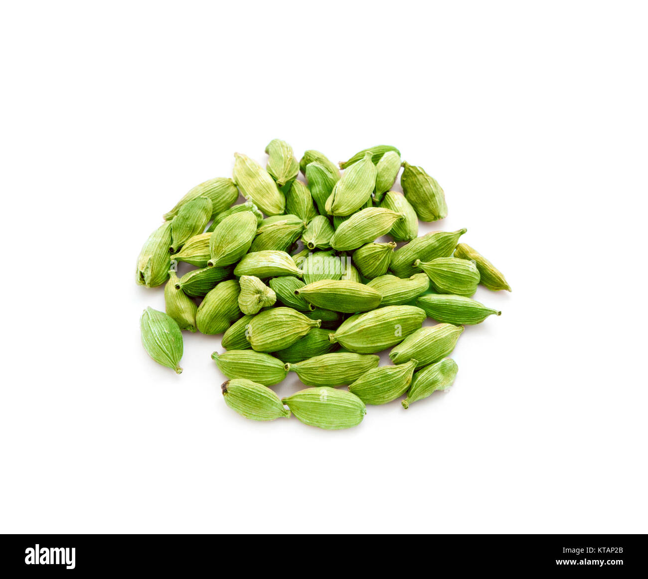 Cardamon pods spices isolated on white background Stock Photo Alamy
