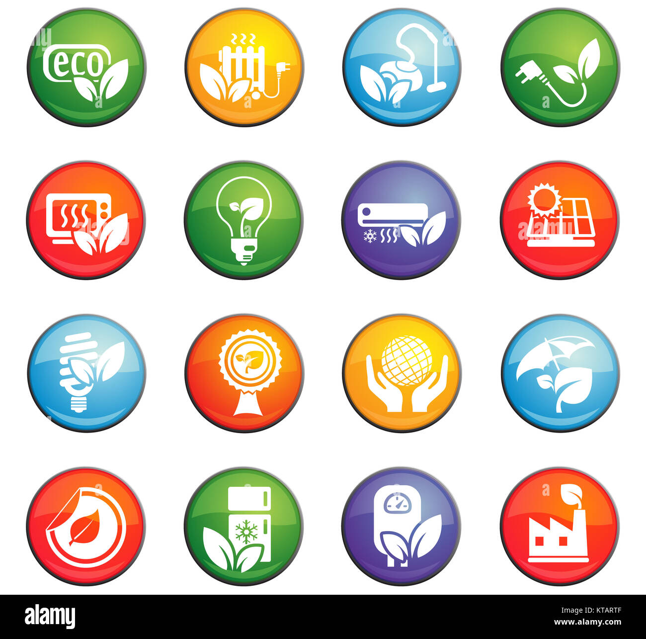 eco icon set Stock Photo - Alamy