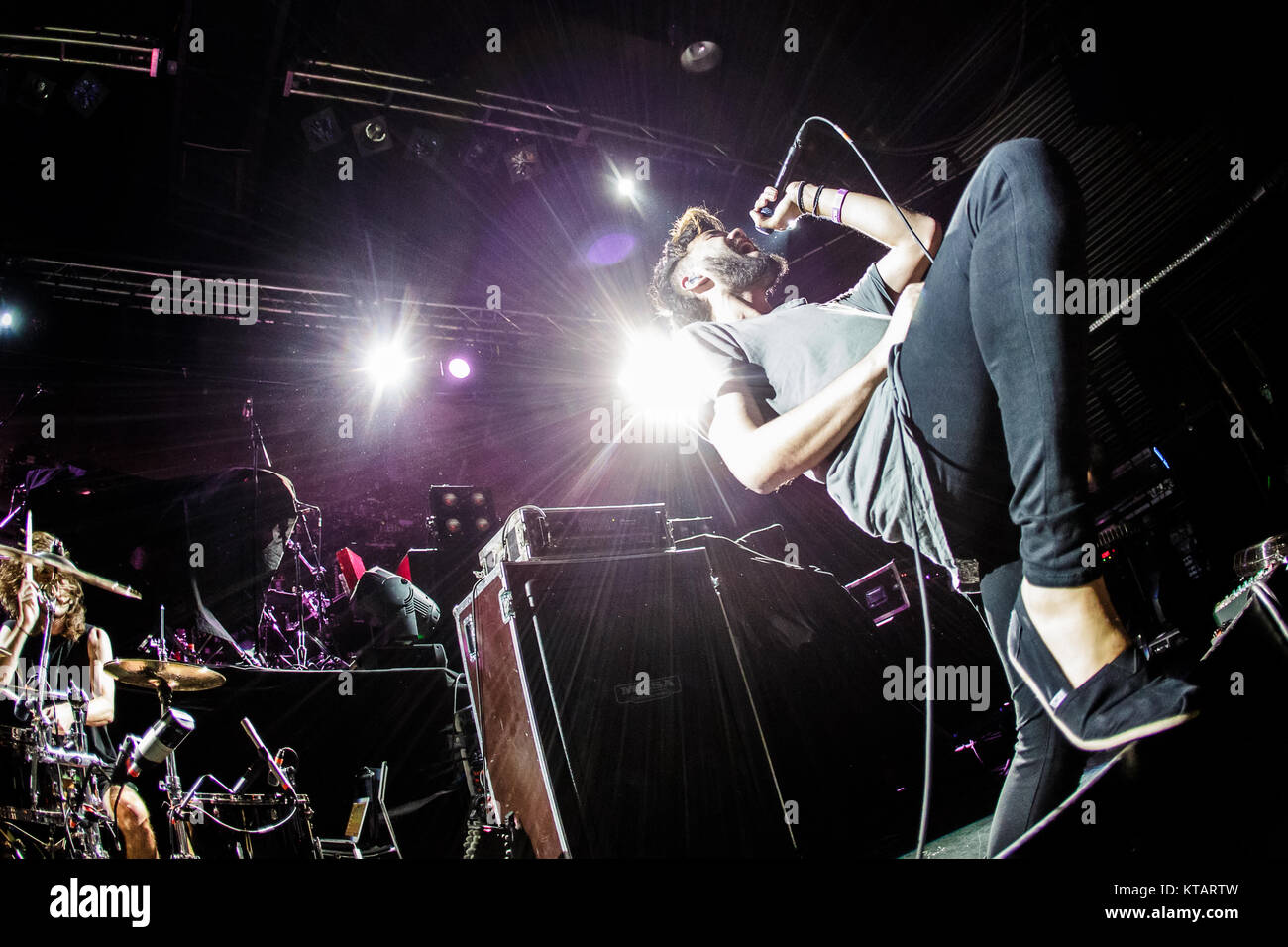 The Australian metalcore band Northlane performs a live concert at ...