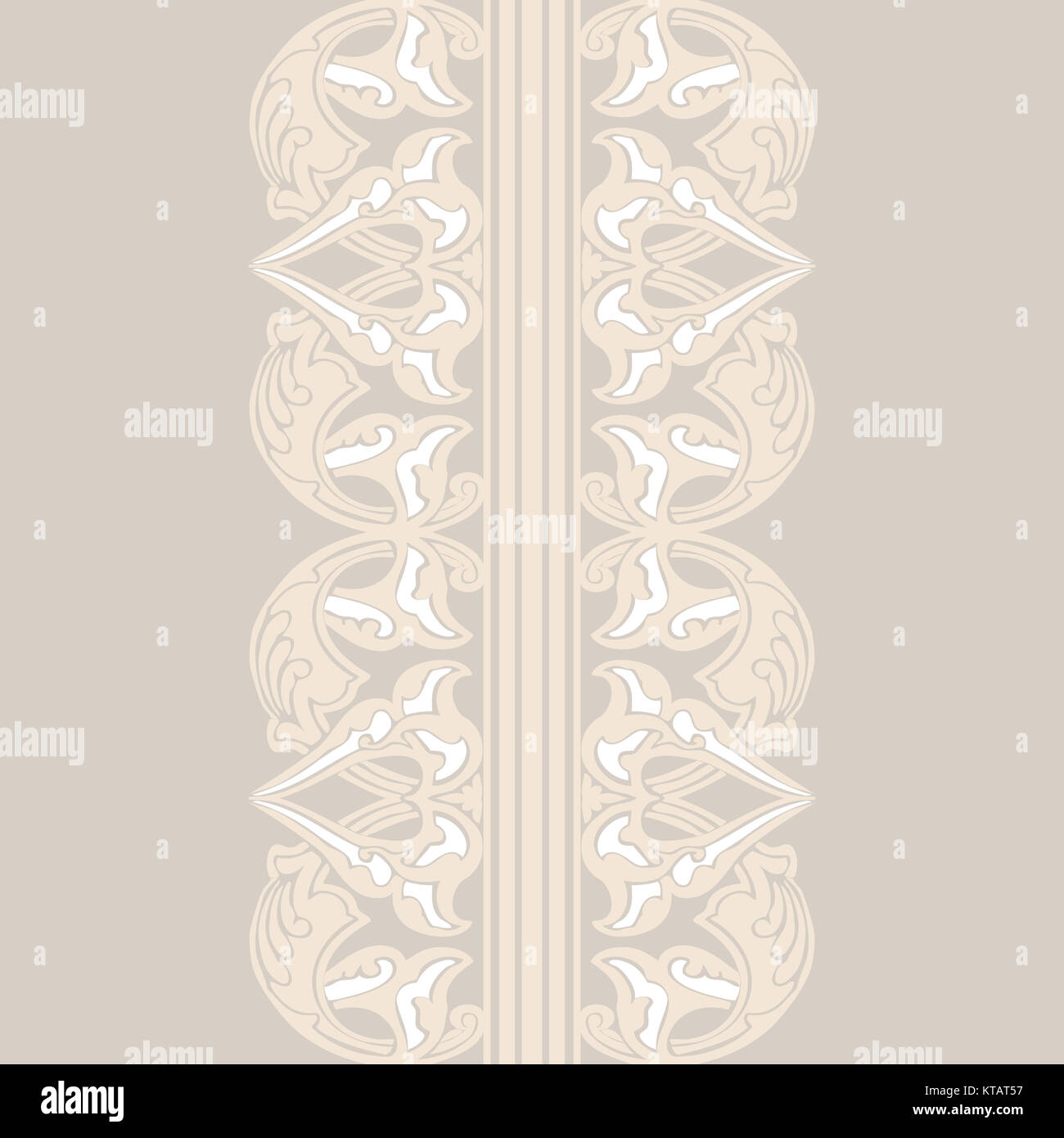 Vector ornate seamless border in Eastern style Stock Photo - Alamy