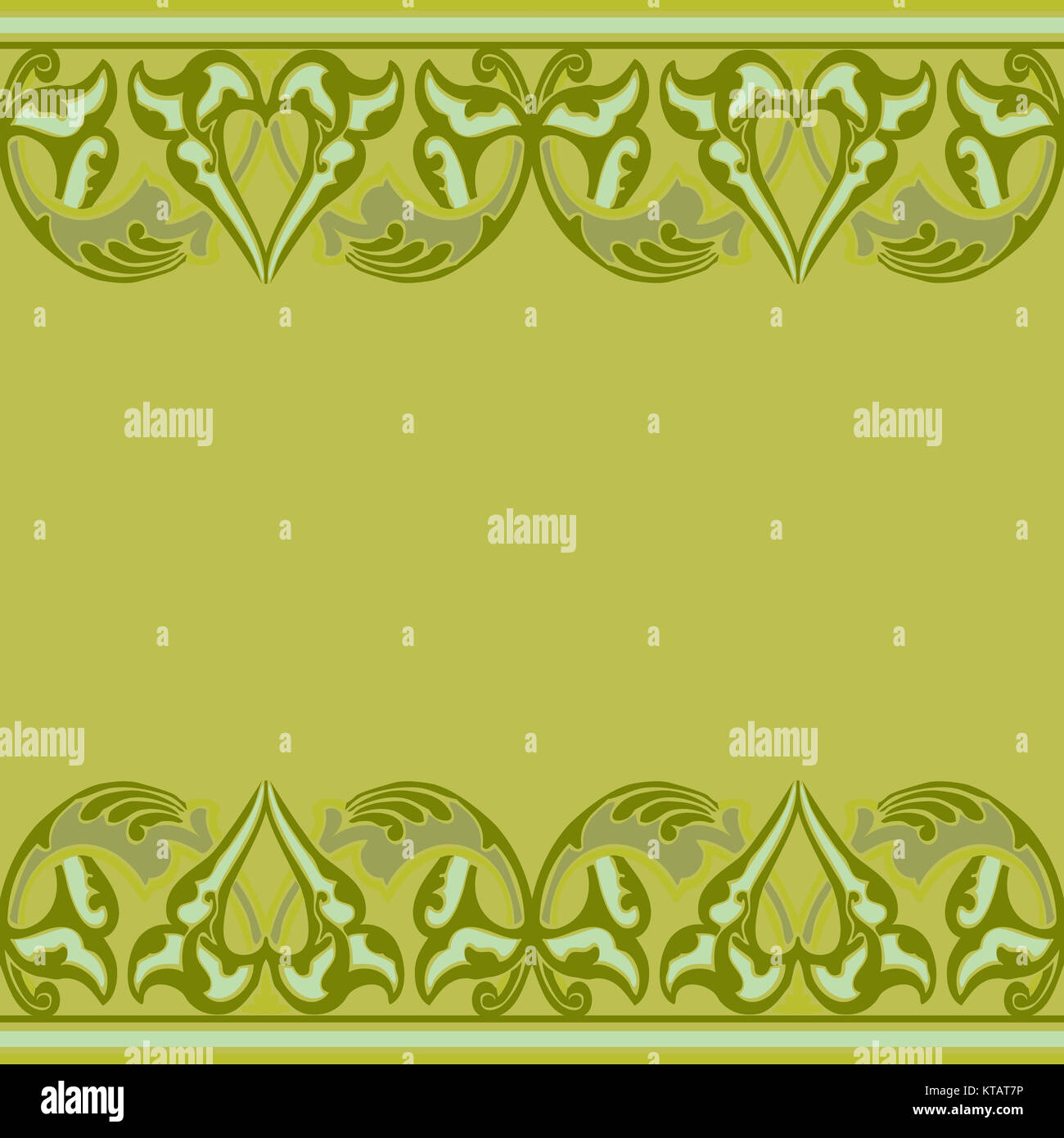Vector ornate seamless border in Eastern style Stock Photo - Alamy