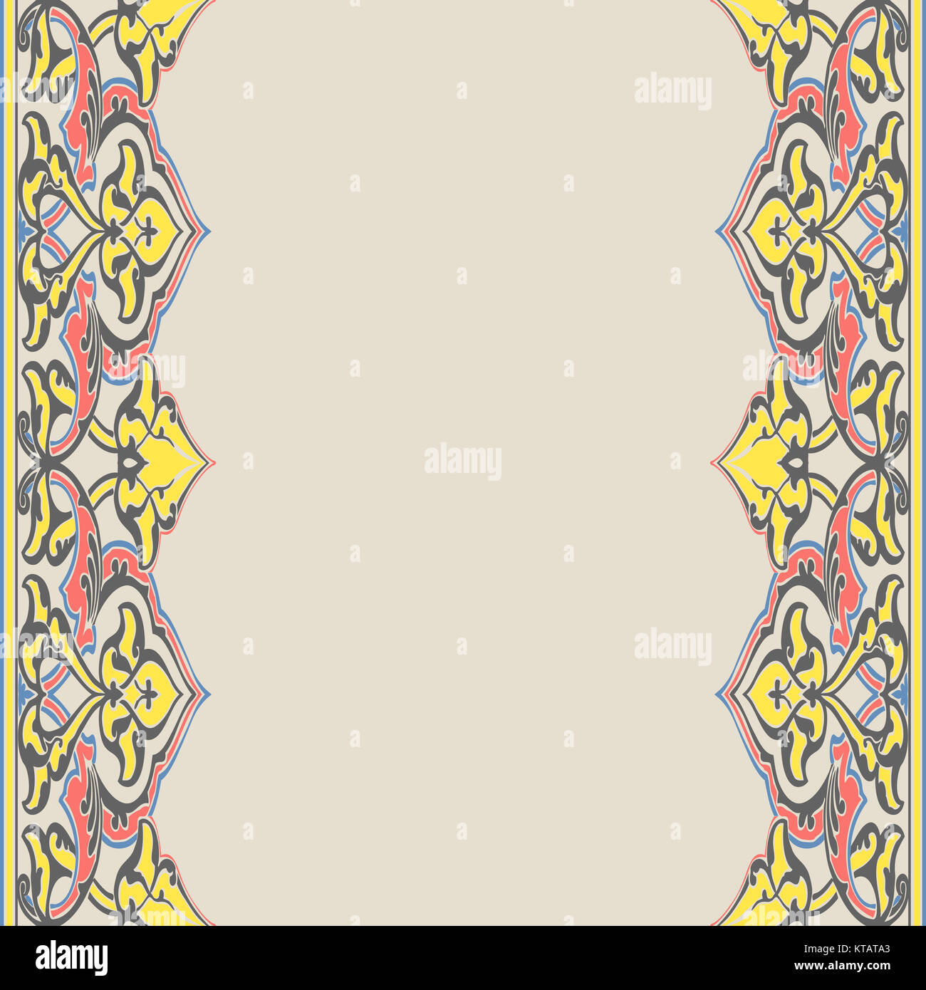 Vector ornate seamless border in Eastern style Stock Photo - Alamy