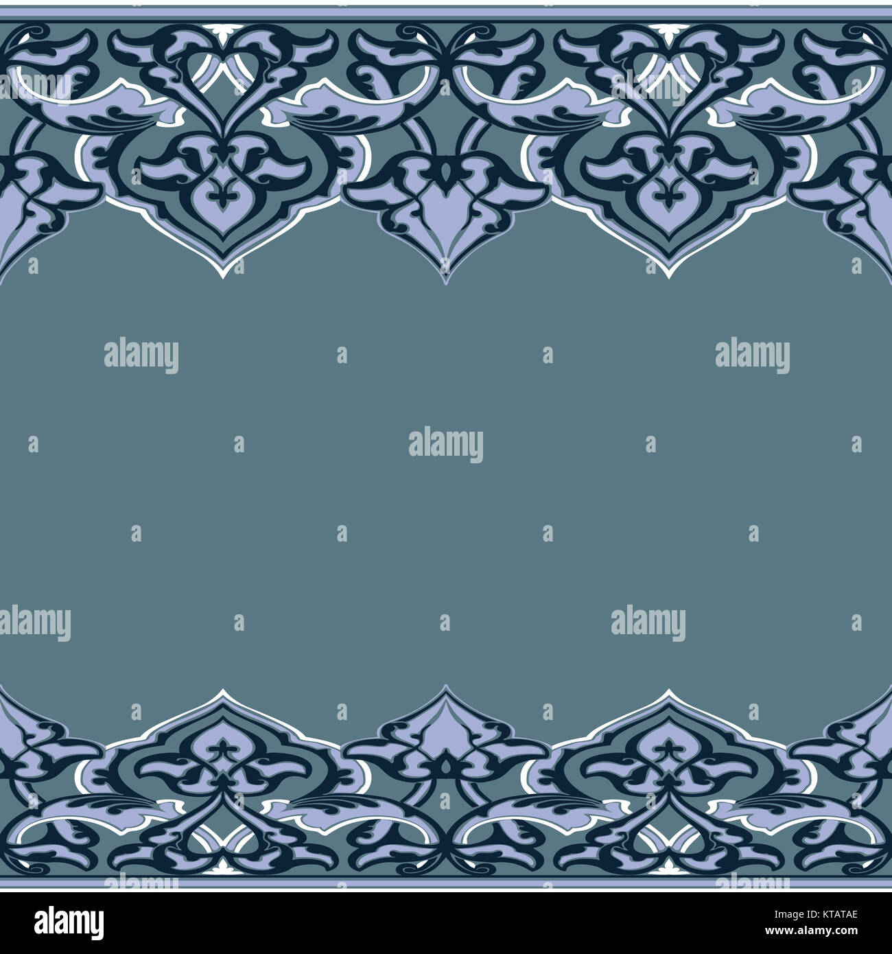 Vector ornate seamless border in Eastern style Stock Photo - Alamy