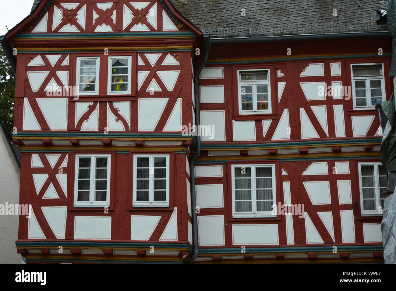 half-timbered house in limburg an der lahn Stock Photo