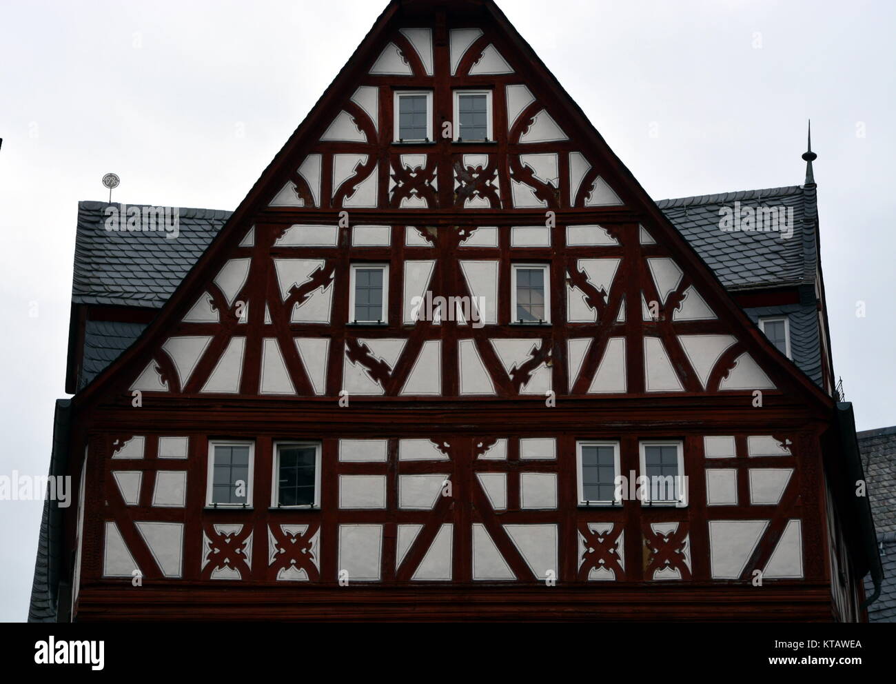 half-timbered house limburg an der lahn Stock Photo