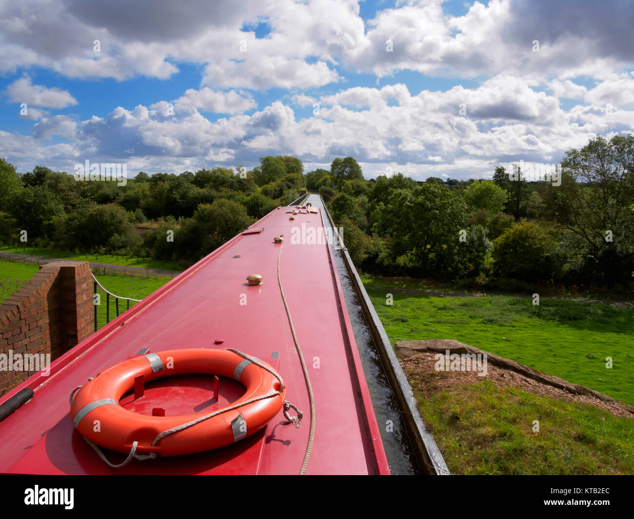 Edstone Aqueduct, Stratford-on-Avon Canal, Warwickshire Stock Photo