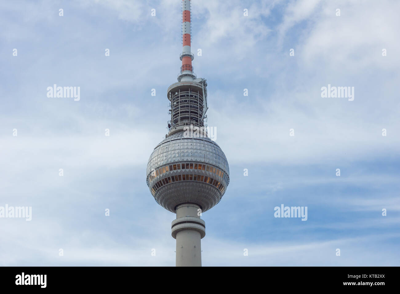 Der Berliner Funkturm am Alexanderplatz Stock Photo