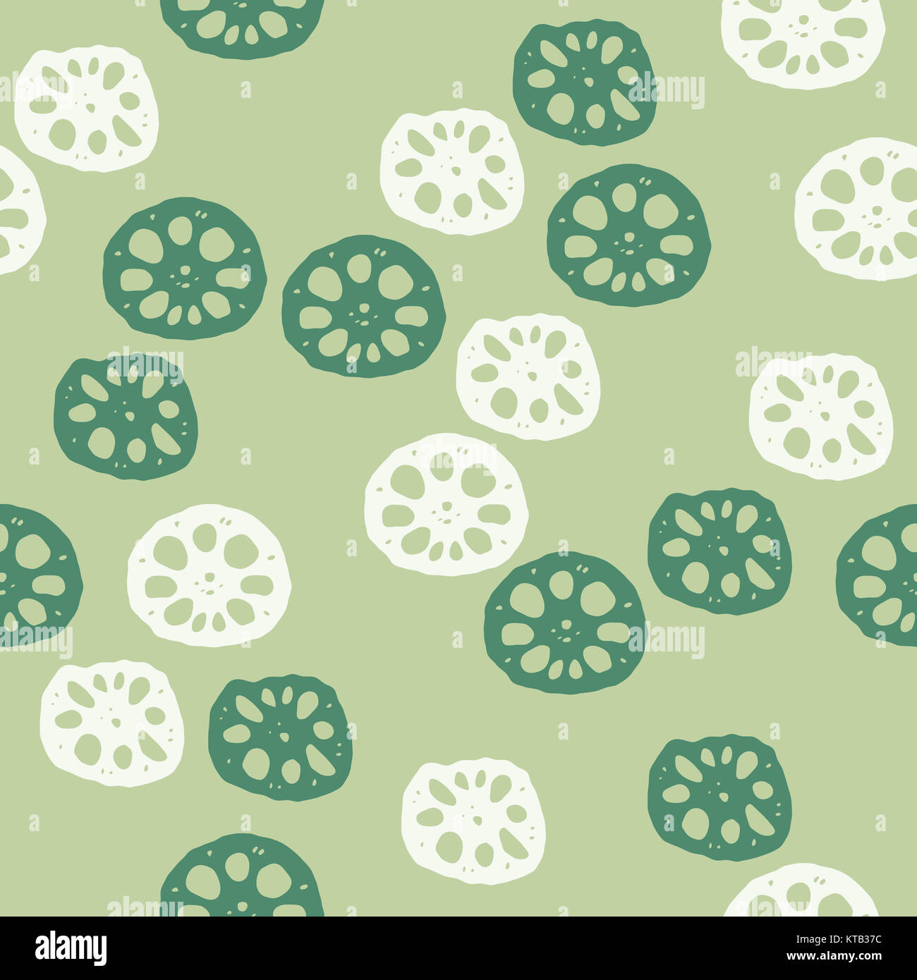 Sliced lotus roots background illustration Stock Photo - Alamy