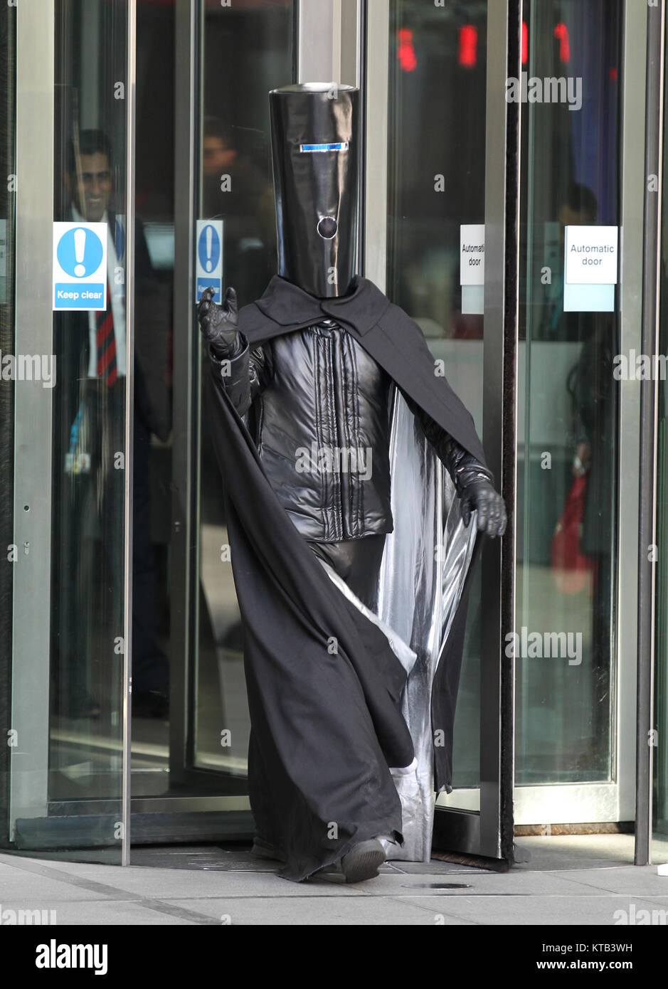 London, UK. 18th December, 2017. Lord Buckethead Political leader seen outside the BBC studios in London Stock Photo