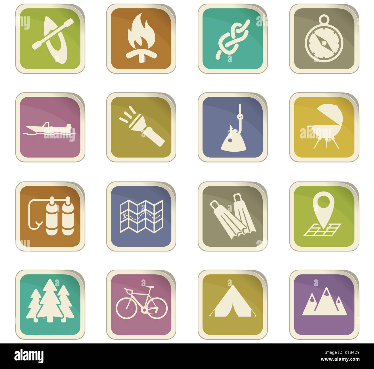 active recreation icon set Stock Photo - Alamy