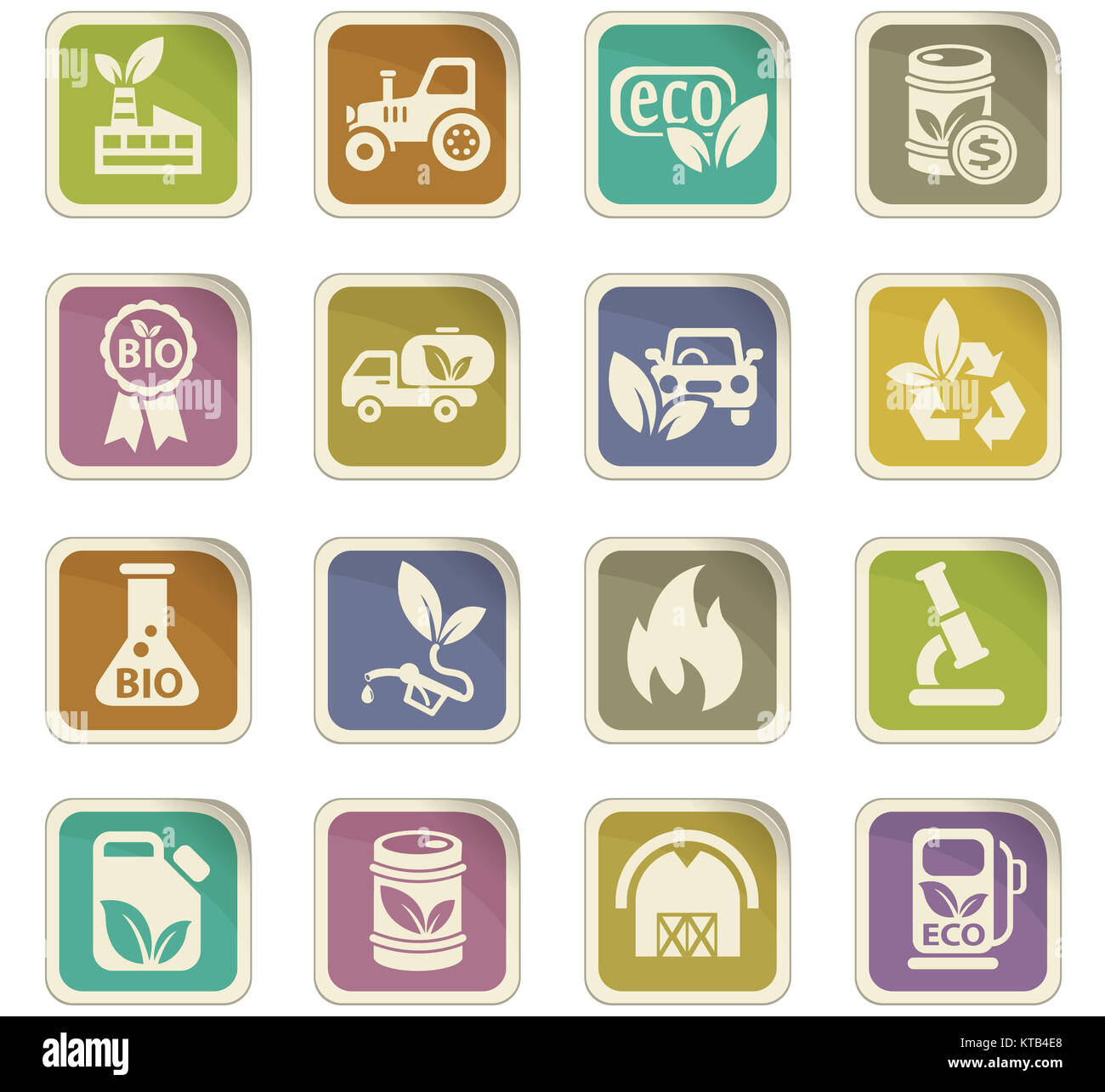 bio fuel icon set Stock Photo - Alamy