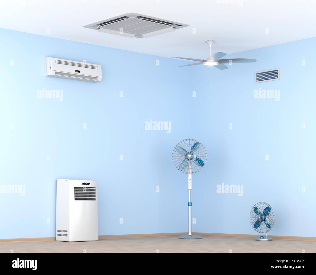 Different types of electric cooling devices Stock Photo Alamy
