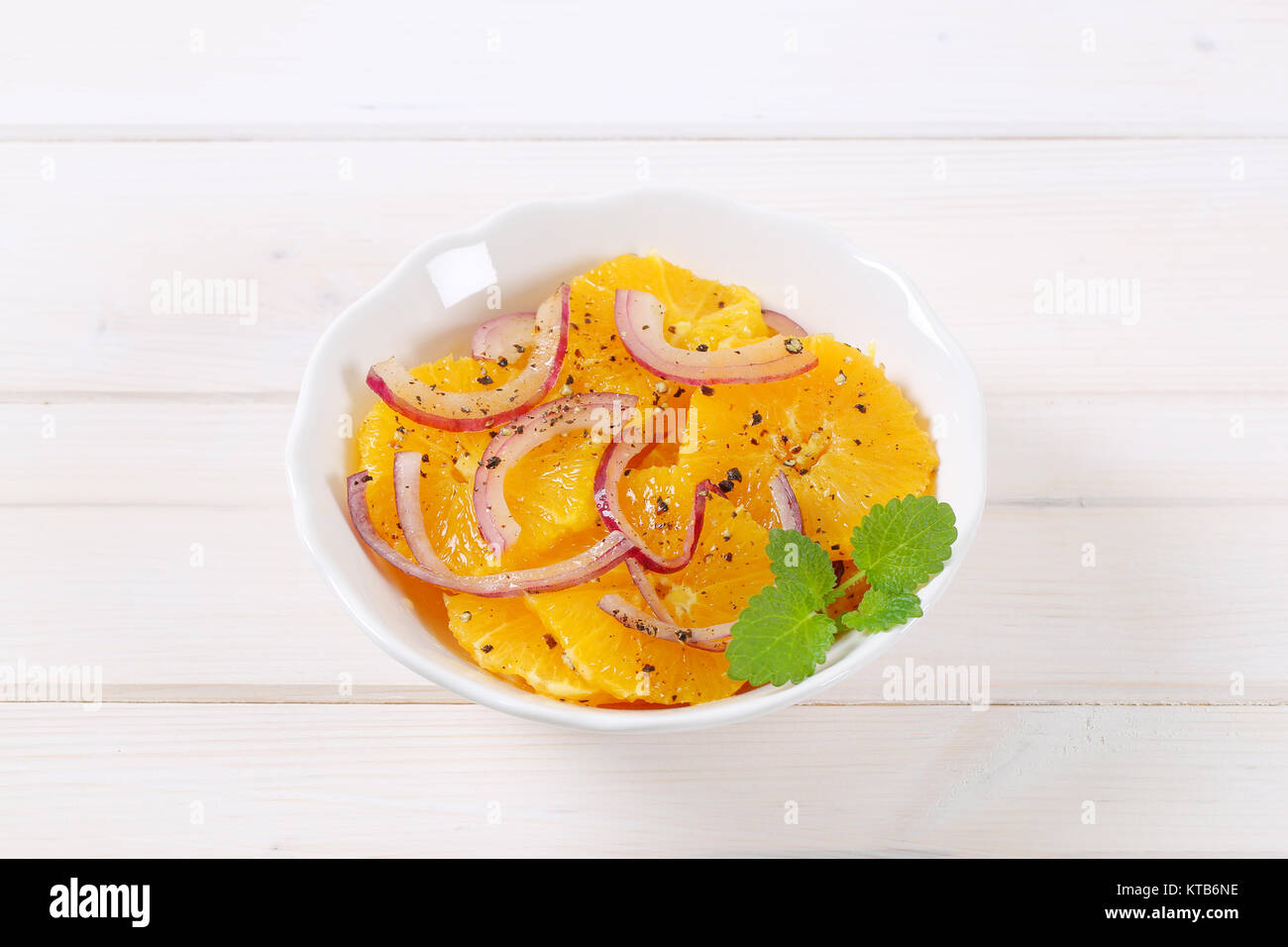 Sicilian orange salad Stock Photo Alamy