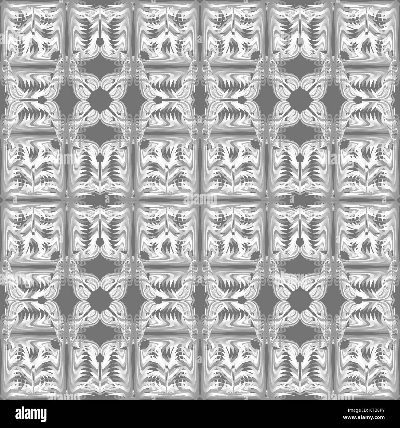 Gray and black pattern seamless on white background Stock Photo