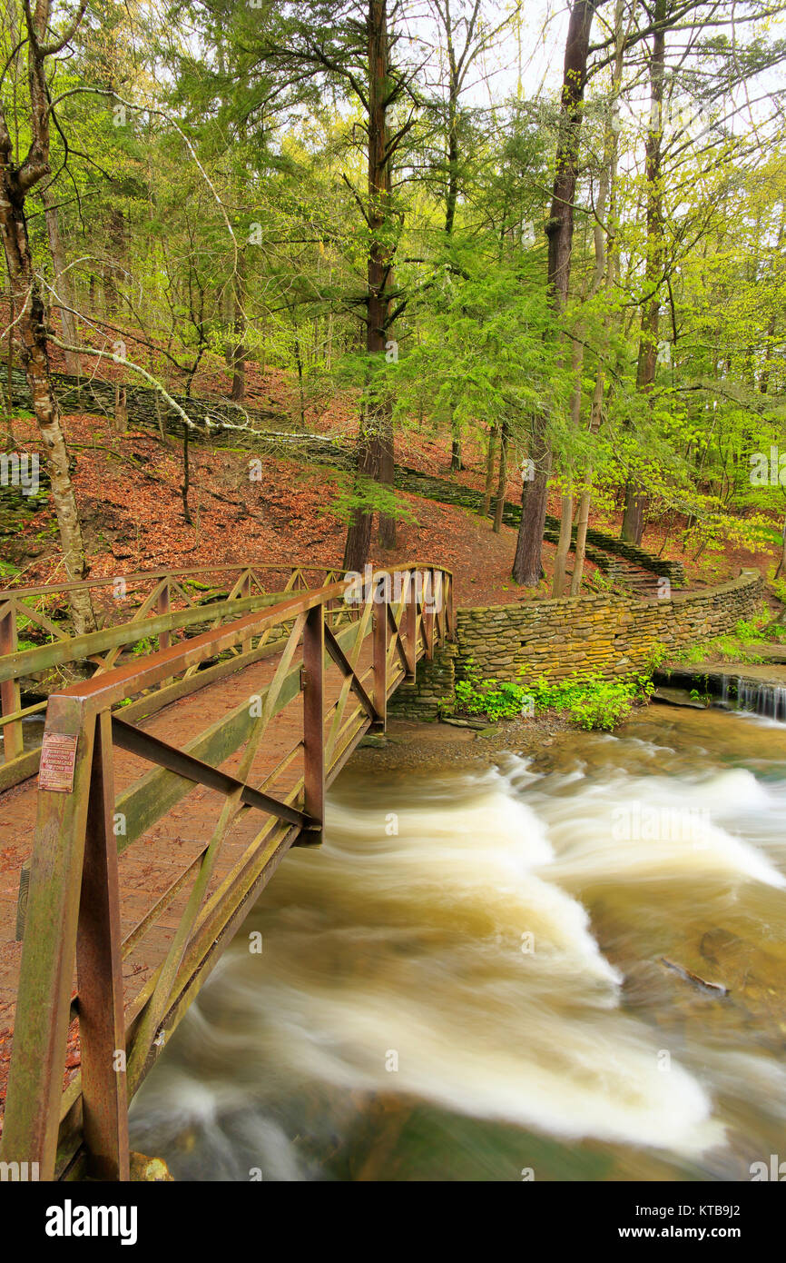 Trail Footbridge, Wolf Creek, Letchworth State Park, New York