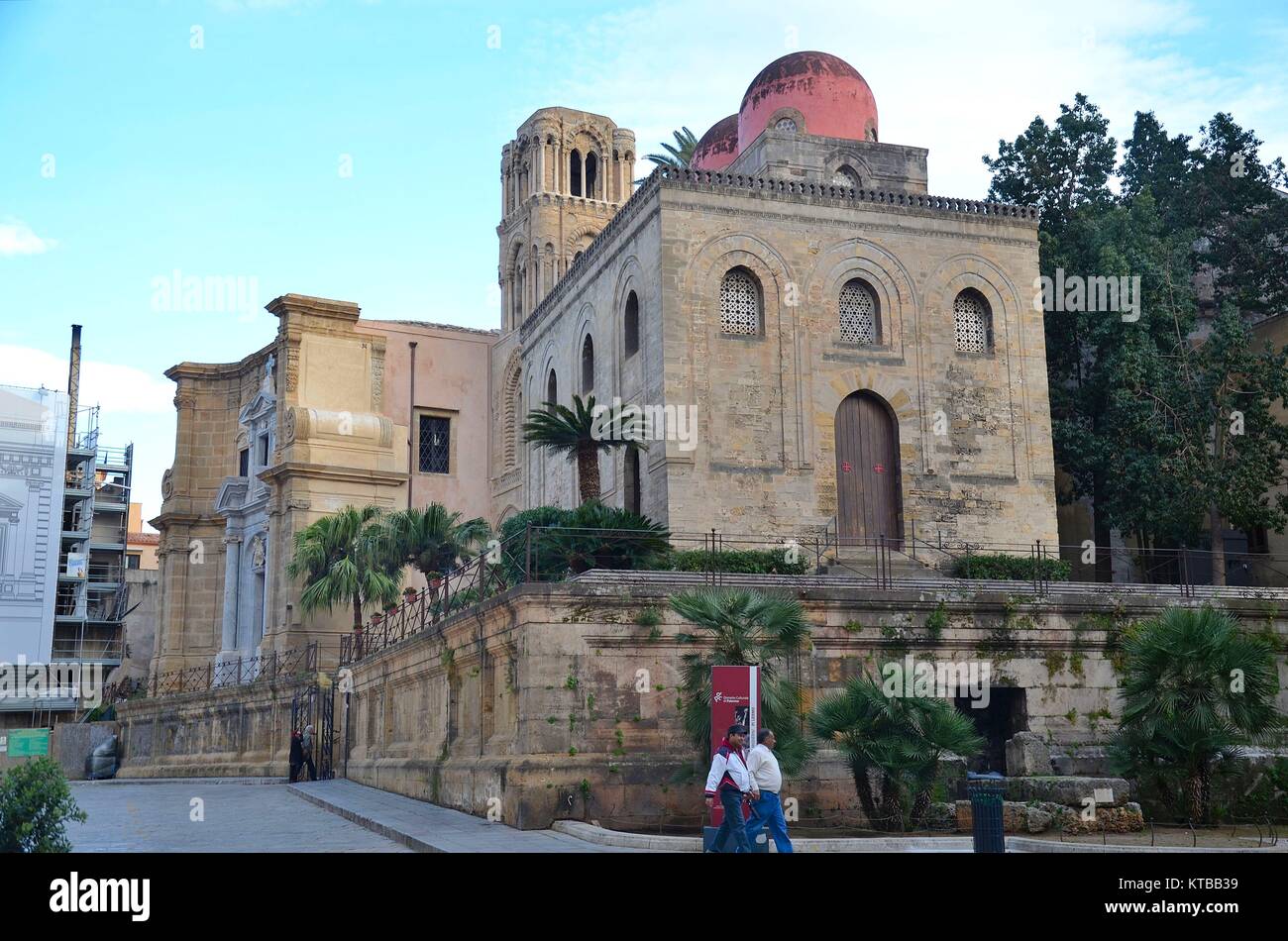 Palermo (Sicily, Italy) on a sunny winter day: the Arab-Norman church Stock Photo
