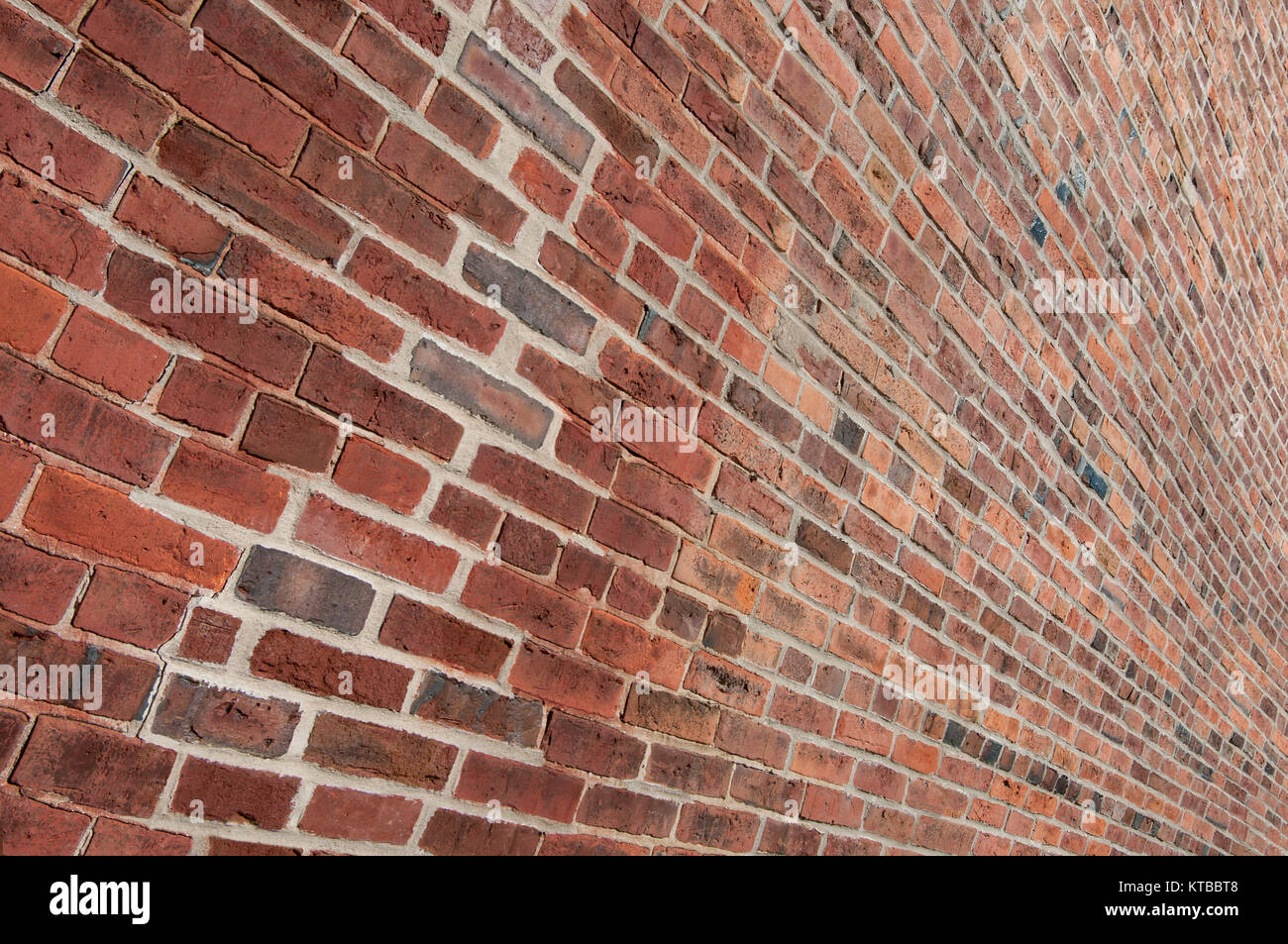 Brick Wall Perspective Stock Photo