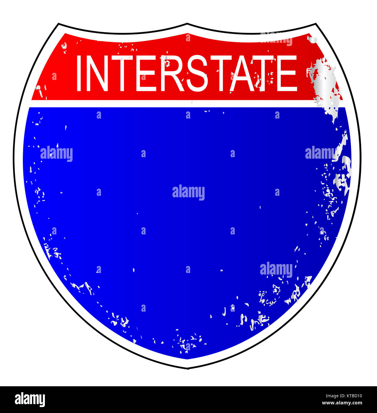 Interstate Sign Isolated Stock Photo - Alamy