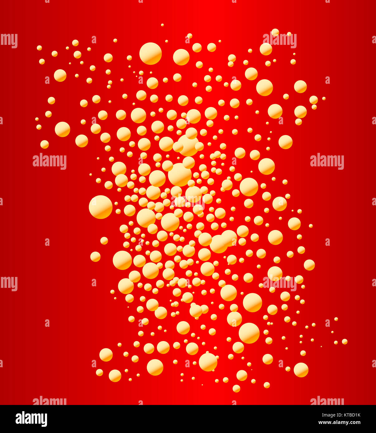 Red Party Bubble Background Stock Photo