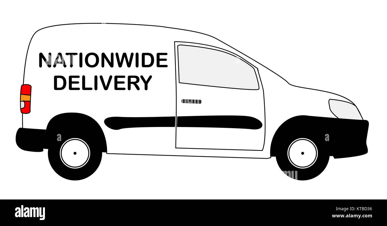 Small Nationwide Delivery Van Stock Photo Alamy