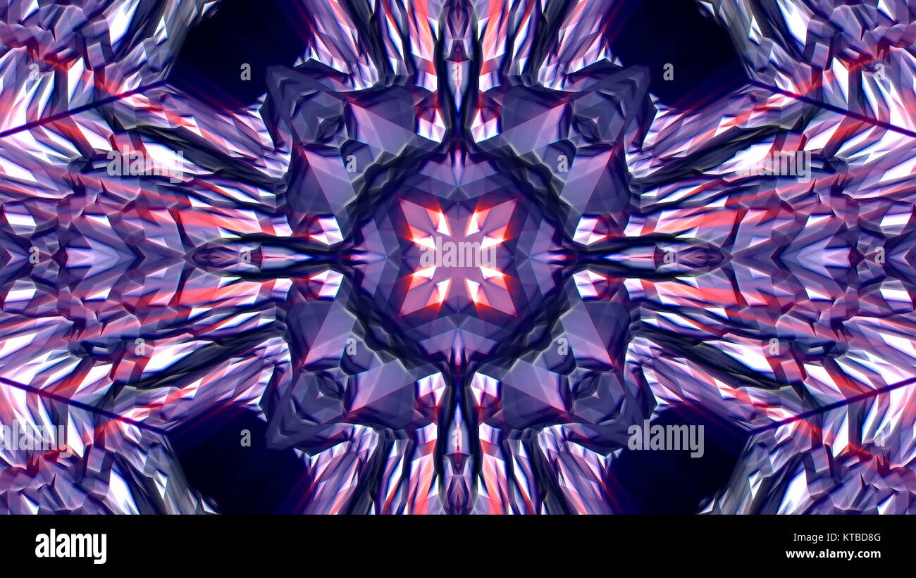 Diamond Kaleidoscope with shine effect Stock Photo Alamy